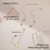 Stainless Steel Tassel Pendant Necklace For Women