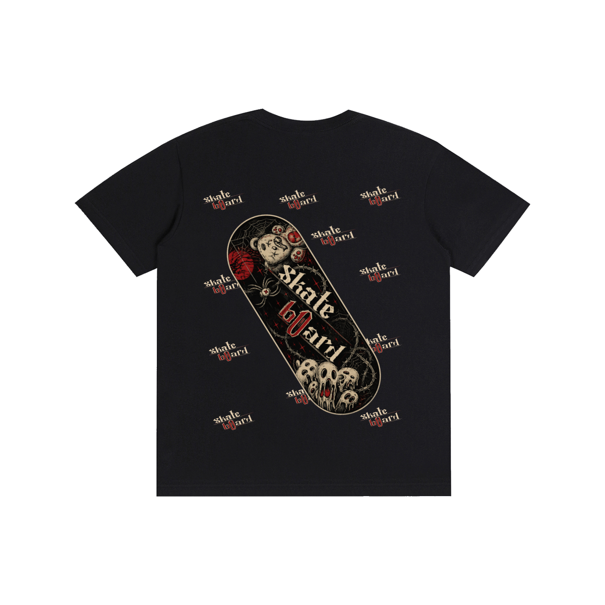 unisex halloween skate board t shirt