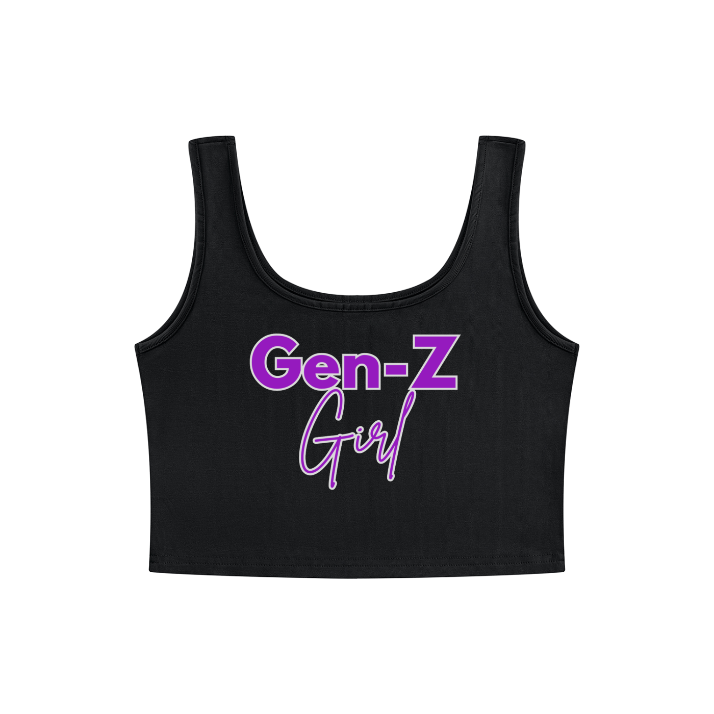 Women's Cropped Tank Top "Gen-z Girl"