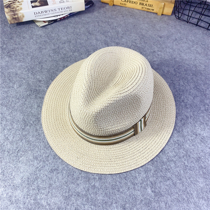 Girls' Korean Style Straw Sun Hats – Breathable Baby Summer Beach Hats