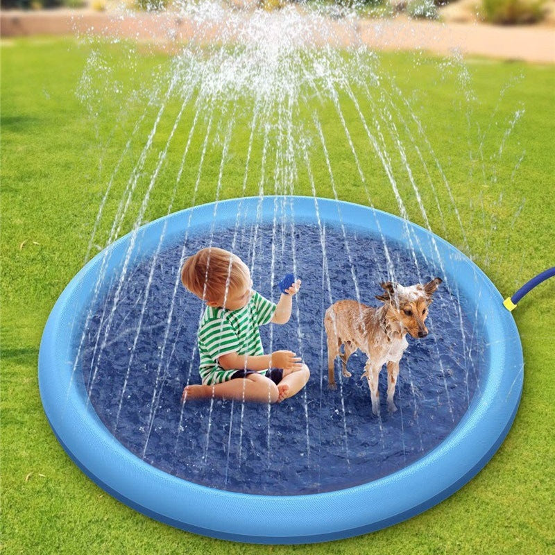 Non-Slip Splash Pad for Kids and Pets – Outdoor Summer Water Fountain Play Mat