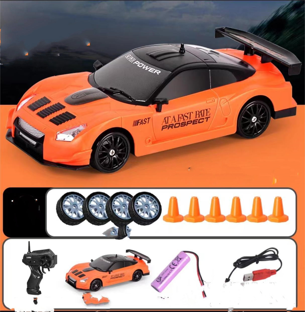 2.4G 4WD RC Drift Car – GTR & AE86 Remote Control Racing Models for Kids