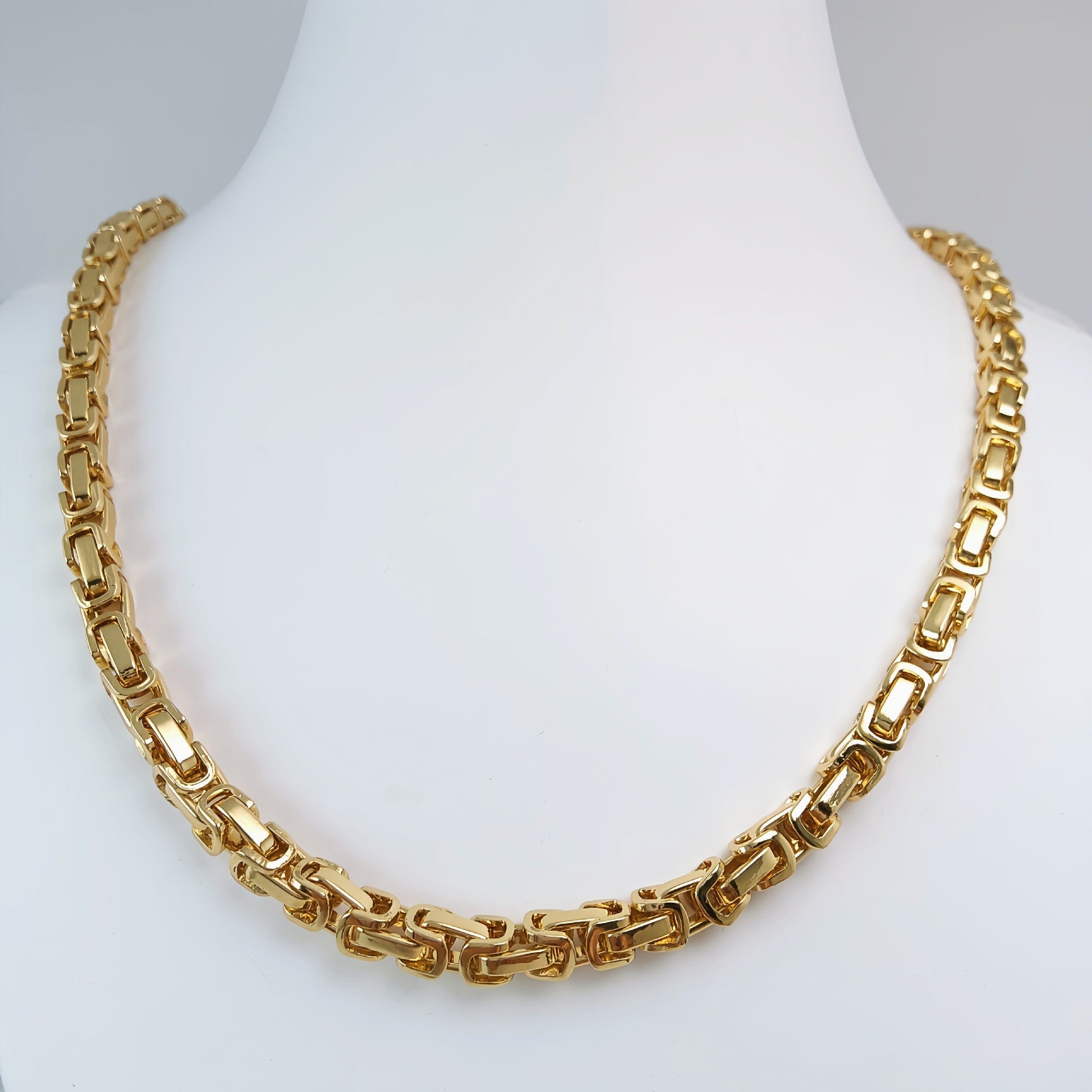 Handmade Stainless Steel Single-link Square Chain