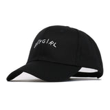 BABYGIRL Letter Embroidered Baseball Cap – Girls' Spring Outdoor Sun Visor