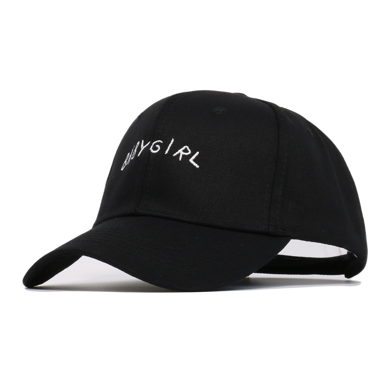 BABYGIRL Letter Embroidered Baseball Cap – Girls' Spring Outdoor Sun Visor