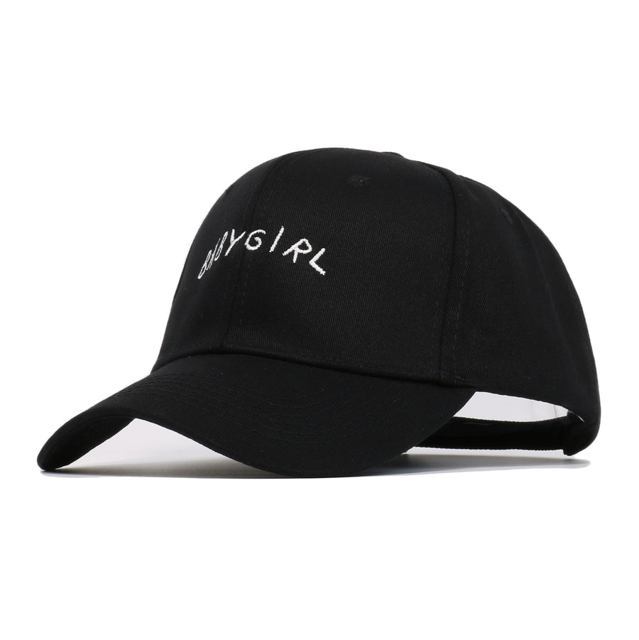 BABYGIRL Letter Embroidered Baseball Cap – Girls' Spring Outdoor Sun Visor