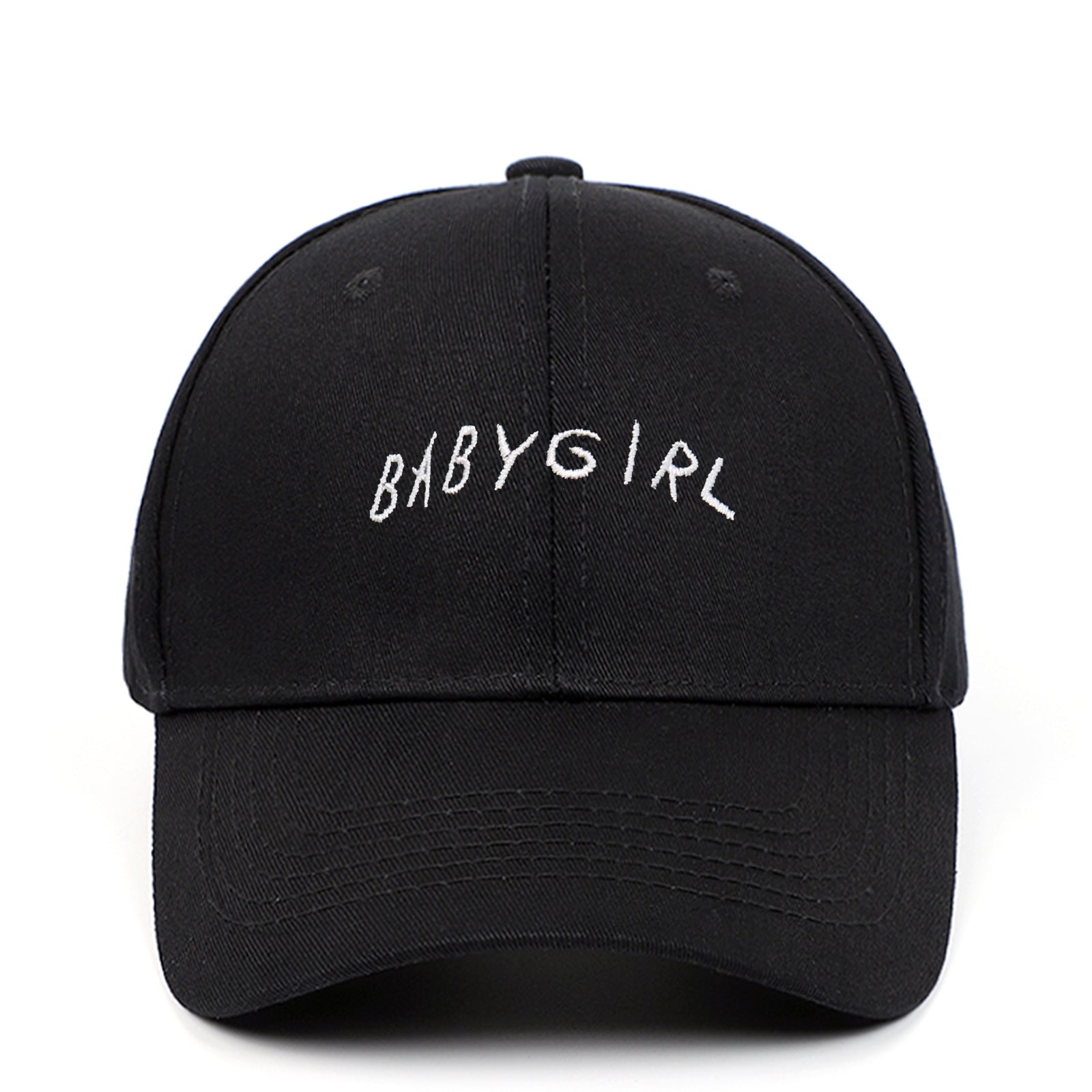 BABYGIRL Letter Embroidered Baseball Cap – Girls' Spring Outdoor Sun Visor