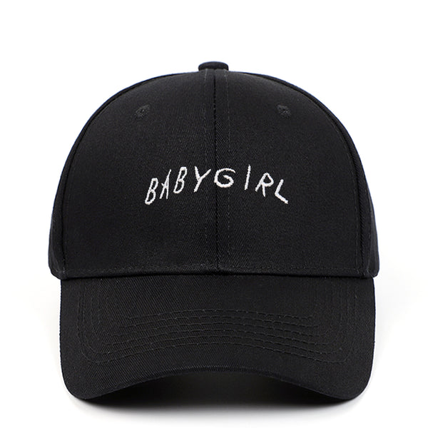 BABYGIRL Letter Embroidered Baseball Cap – Girls' Spring Outdoor Sun Visor