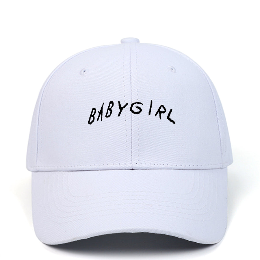 BABYGIRL Letter Embroidered Baseball Cap – Girls' Spring Outdoor Sun Visor