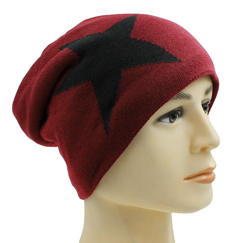 Winter Knitted Hood Wind beanie Cap