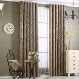 Solid Color Modern Light Luxury Chenille Blackout Curtains for Living Room