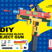 DIY Foam Bullet UZI Toy Gun With Shell Ejection Manual Assembly Blaster