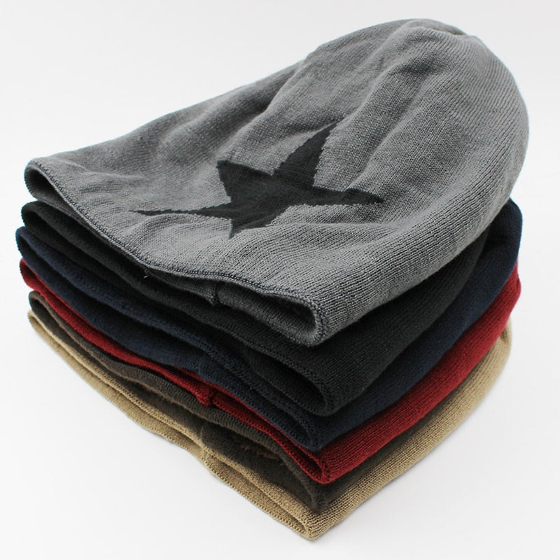 Winter Knitted Hood Wind beanie Cap