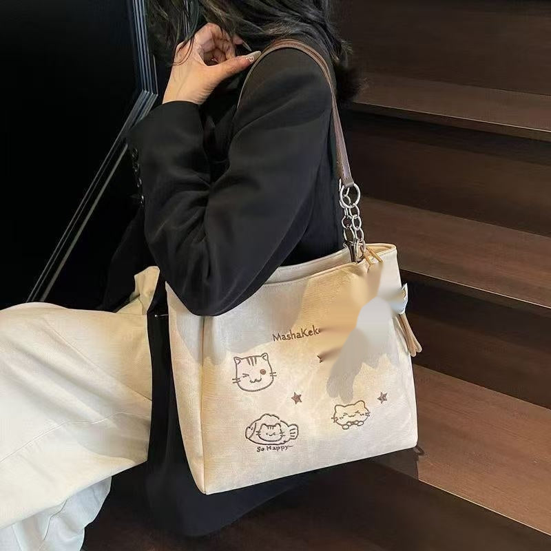 Versatile Commuter-Friendly Large-Capacity Stylish Tote Bag for Women