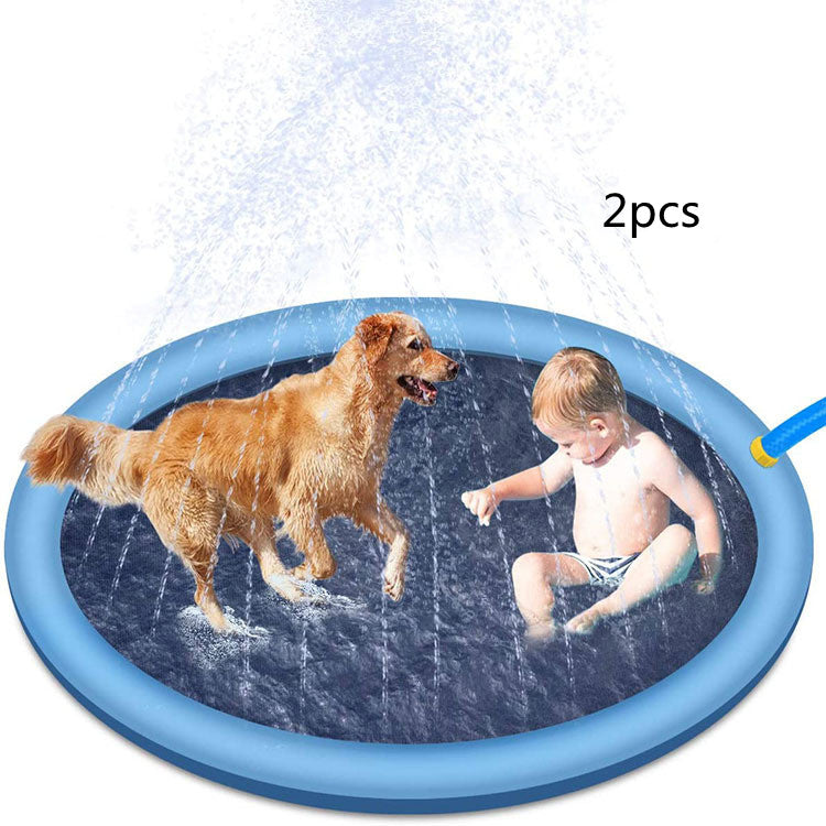Non-Slip Splash Pad for Kids and Pets – Outdoor Summer Water Fountain Play Mat