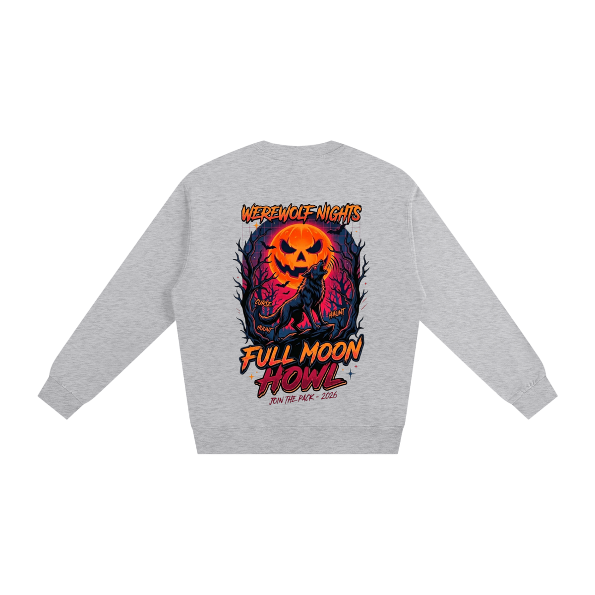 Sweatshirt Full Moon Theme Halloween