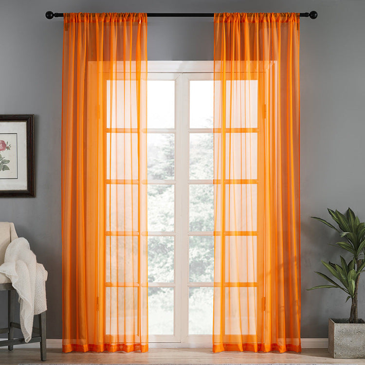 Modern Simple Pure Color Cotton Linen Window Screen