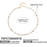 Natural Shell Shaped Beaded Necklace For Women