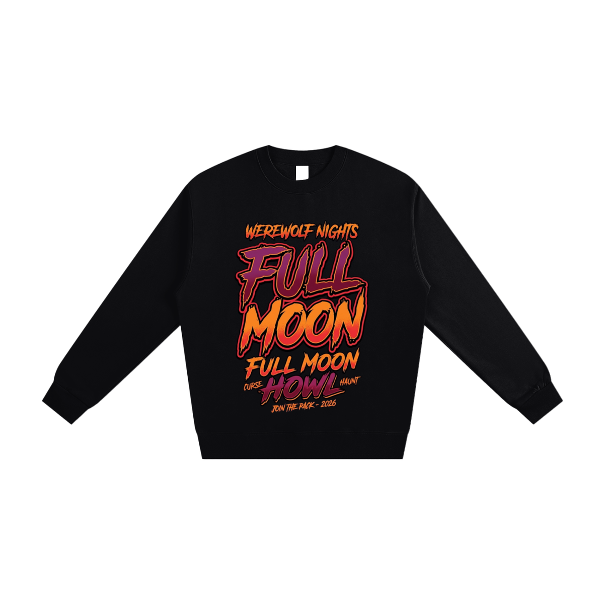 Sweatshirt Full Moon Theme Halloween