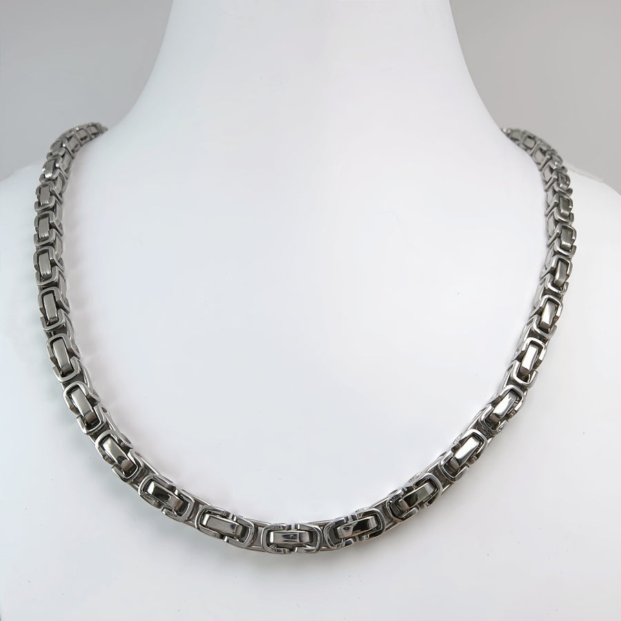 Handmade Stainless Steel Single-link Square Chain