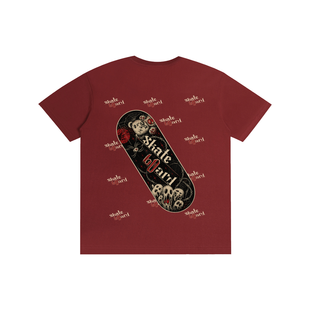 unisex halloween skate board t shirt