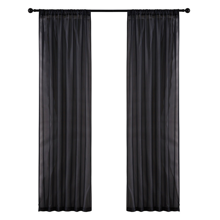 Modern Simple Pure Color Cotton Linen Window Screen