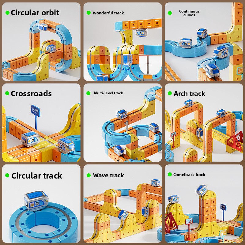 Magnetic Educational Train Toy Set Wooden Number Learning Train