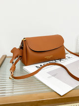 Versatile Soft Shoulder Fashionable Solid Colour Casual Bag for Women
