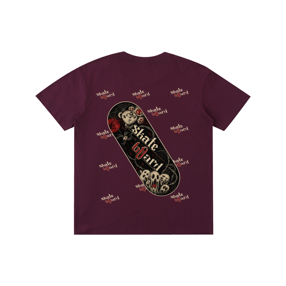 unisex halloween skate board t shirt