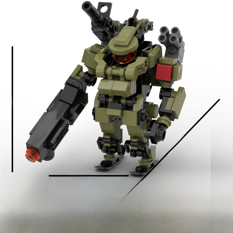 Robot Dog Fighter Assembled Model Toy DIY Mechanical Cyber Beast Set