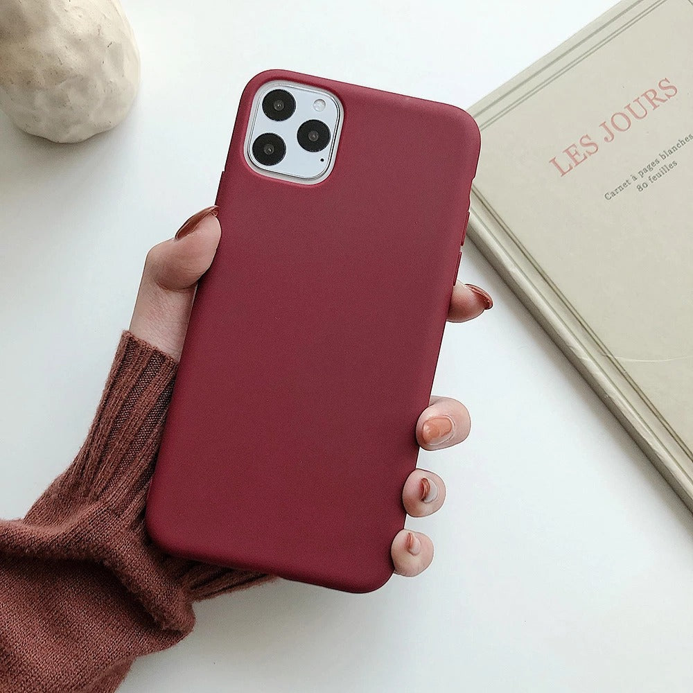 Slim Frosted Matte Protective iPhone Case