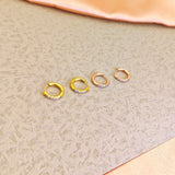 Fashionable Stainless Steel Zircon Accent Earrings Niche Designer Style