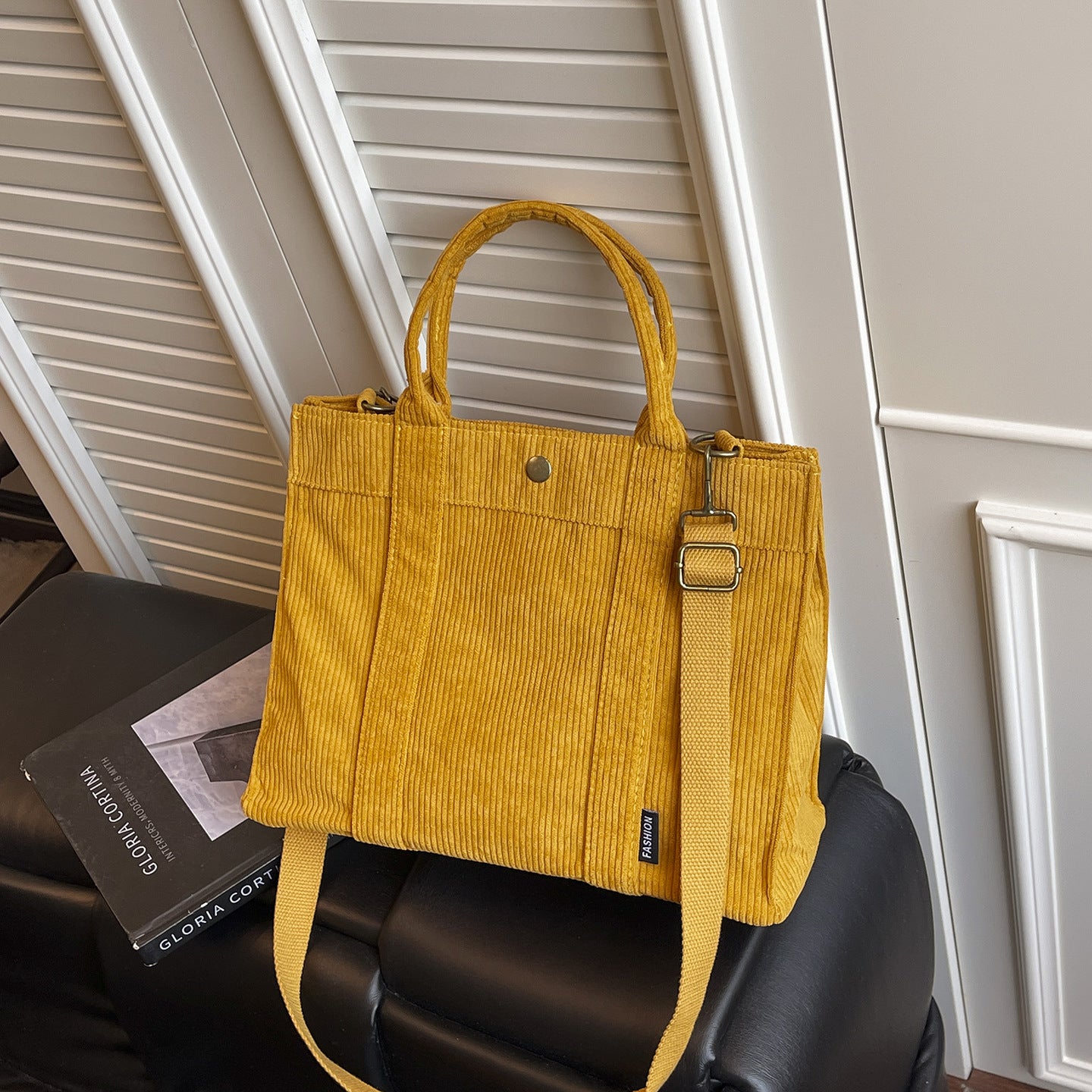Women’s Thick Corduroy Crossbody Cloth Bag Casual Tote