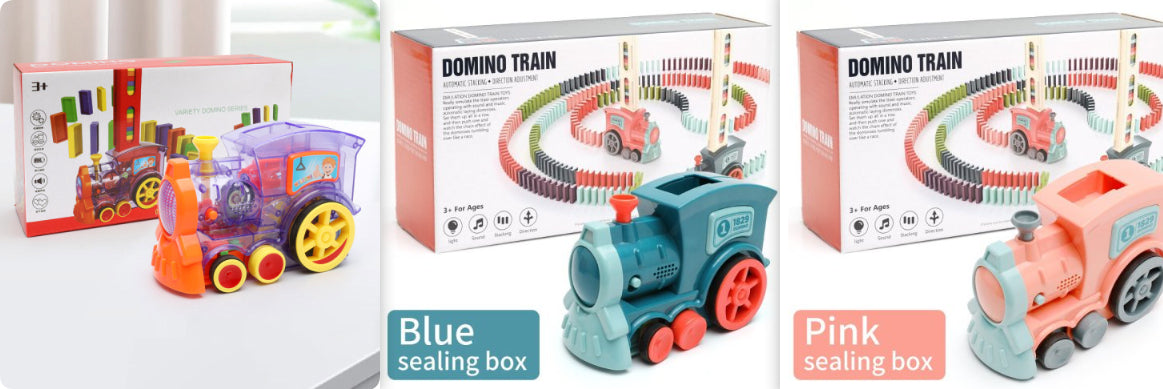 Electric Domino Train Toy – Automatic Domino Laying Set for Toddlers