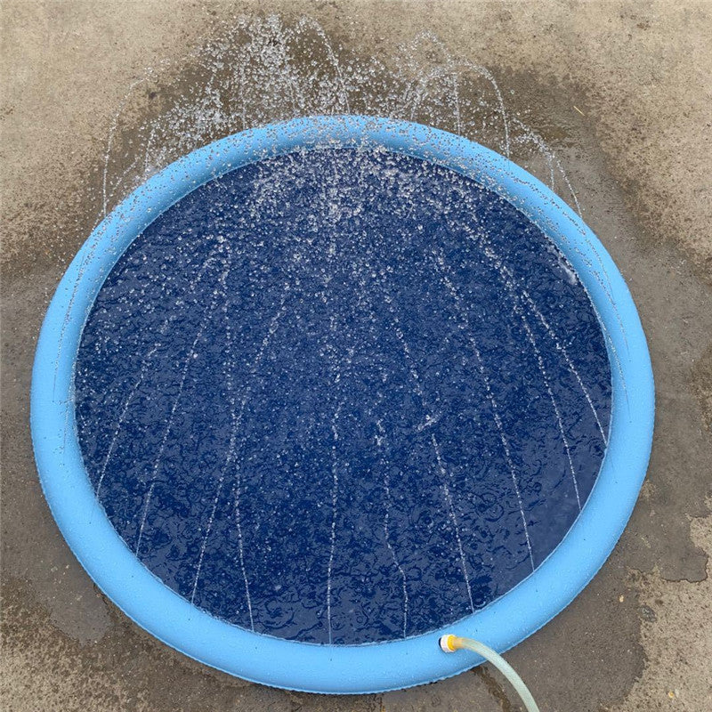 Non-Slip Splash Pad for Kids and Pets – Outdoor Summer Water Fountain Play Mat