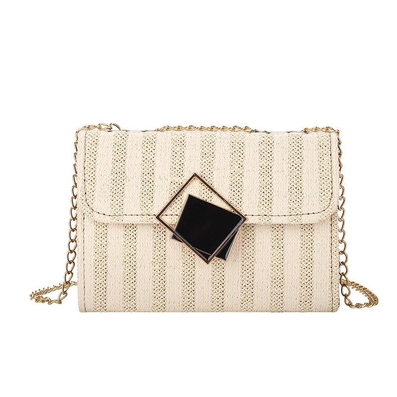 Trendy Korean Small Square Chain Crossbody Bag for women