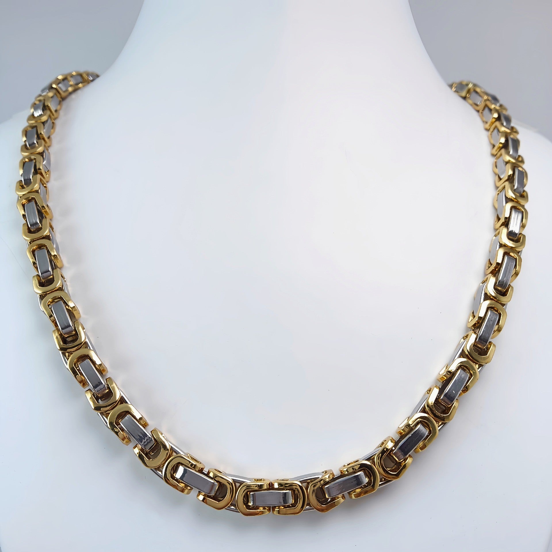Handmade Stainless Steel Single-link Square Chain