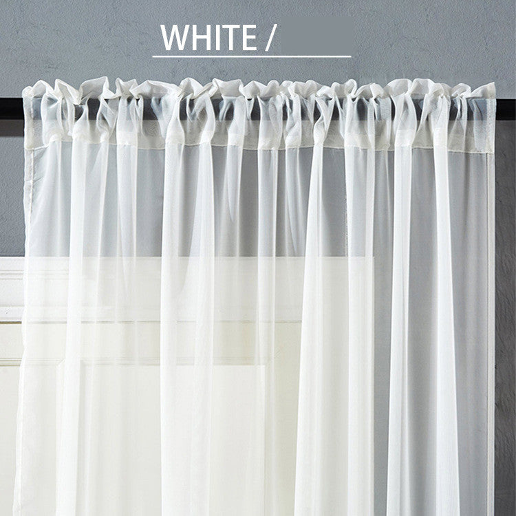 Modern Simple Pure Color Cotton Linen Window Screen
