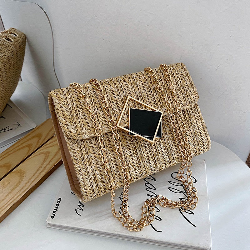 Trendy Korean Small Square Chain Crossbody Bag for women