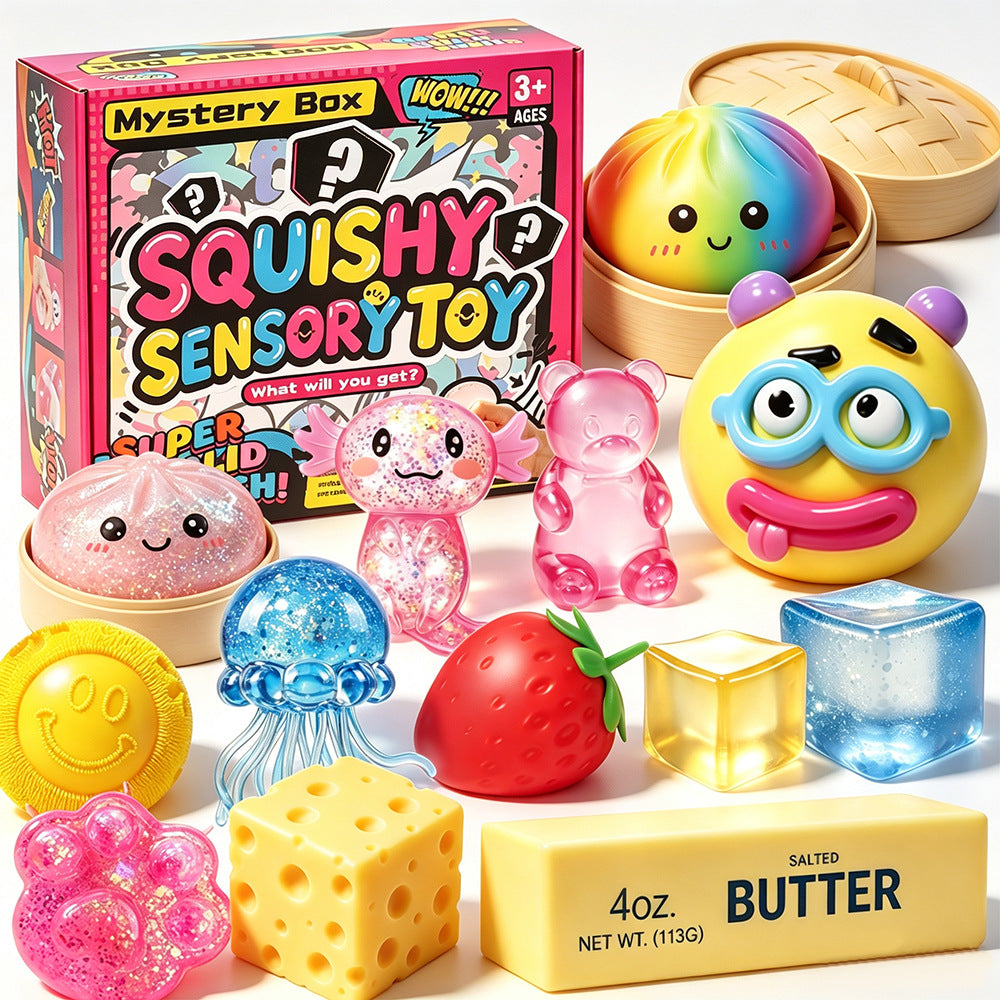 Slow Rebound Squishy Stress Relief Toys Squeeze Sensory Fidget Toy