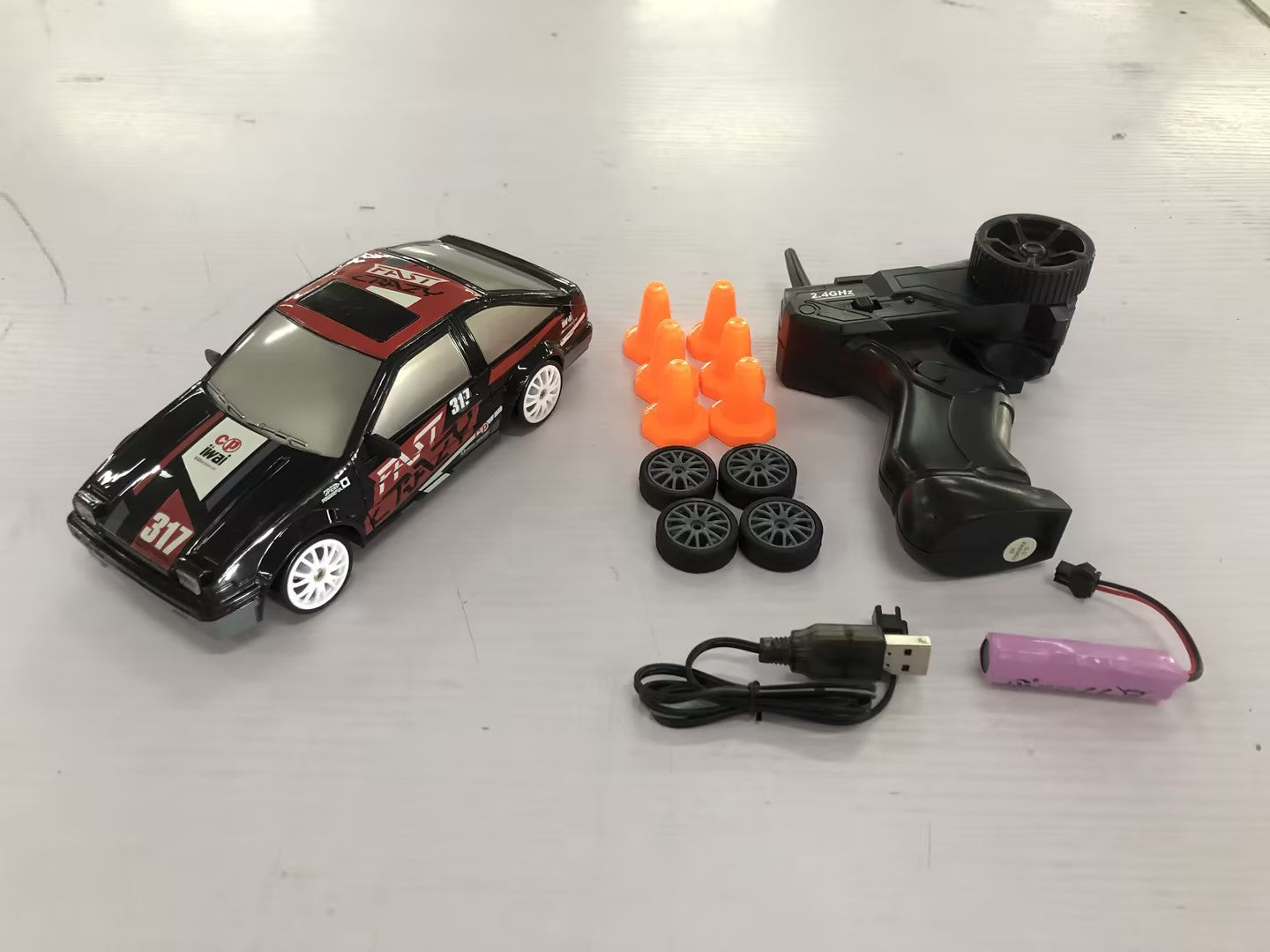 2.4G 4WD RC Drift Car – GTR & AE86 Remote Control Racing Models for Kids