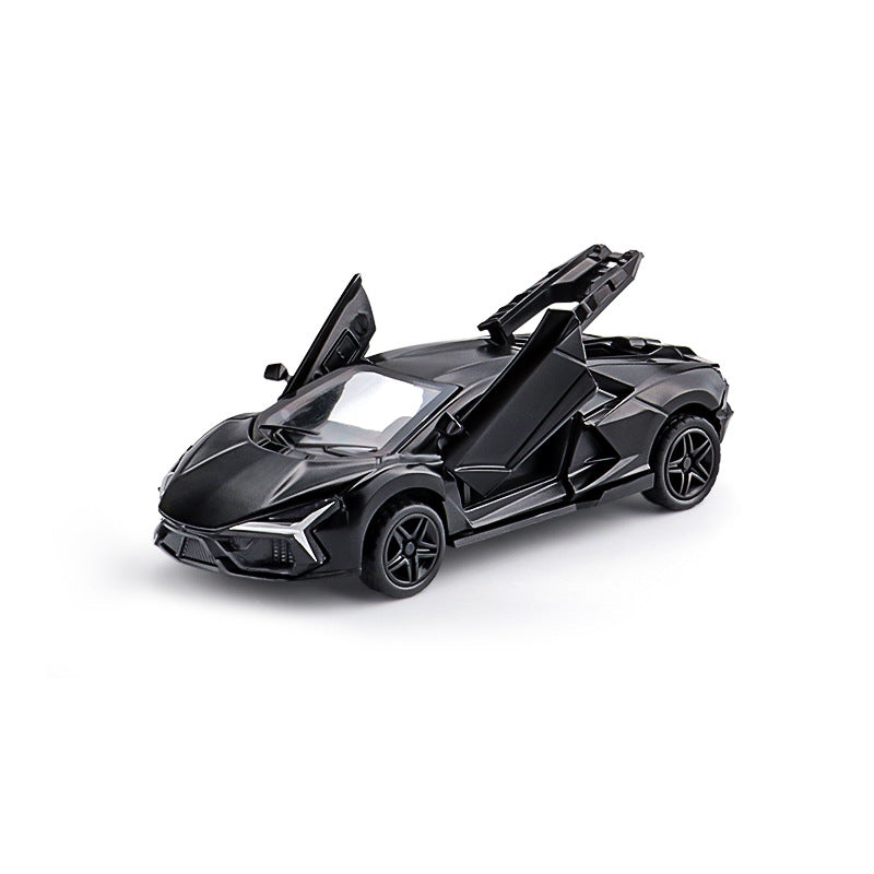 Three-Door Alloy Pull Back Toy Car Model Diecast Vehicle Set.