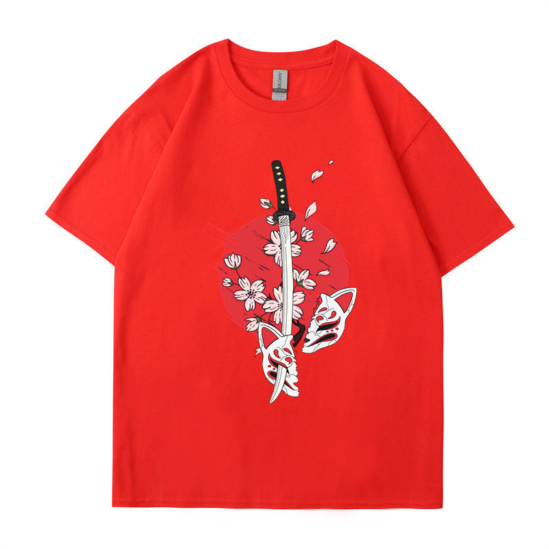 Cotton T-Shirt Classic Crewneck Casual