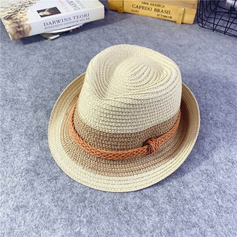 Girls' Korean Style Straw Sun Hats – Breathable Baby Summer Beach Hats
