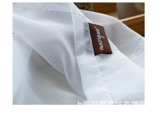 Modern Simple Pure Color Cotton Linen Window Screen