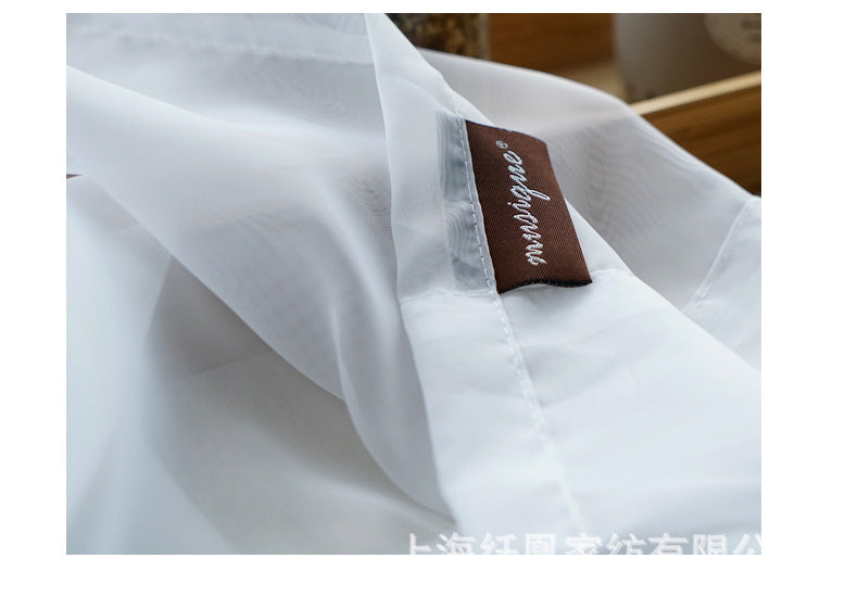 Modern Simple Pure Color Cotton Linen Window Screen