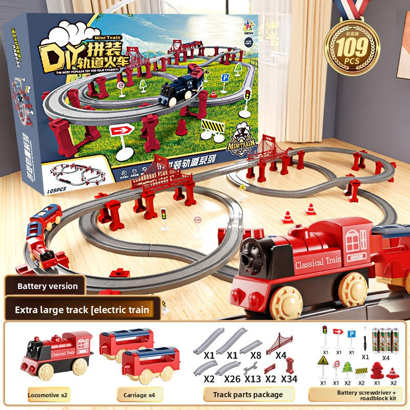 Electric Train Set with Track