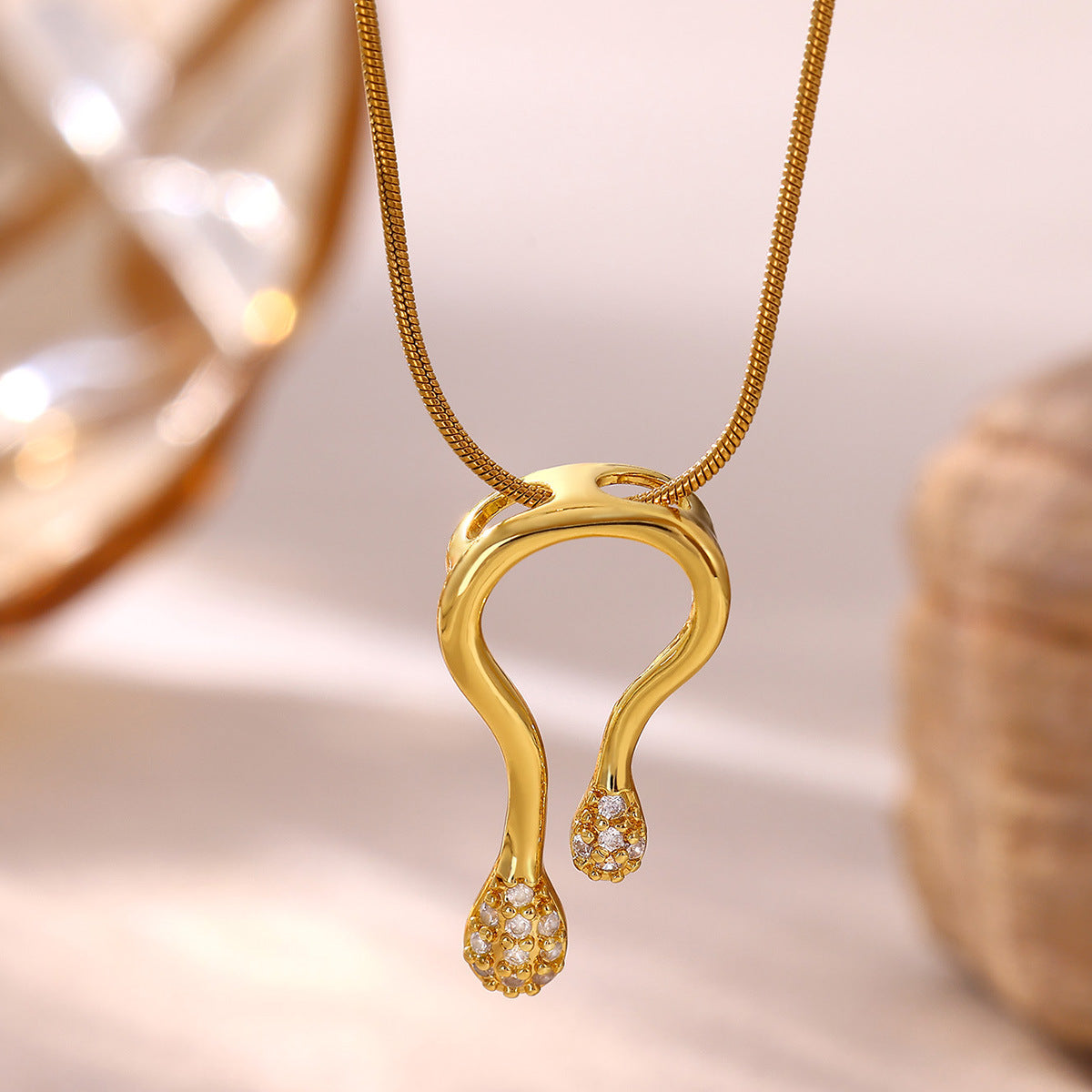 New U-shaped Fairy Clavicle Necklace