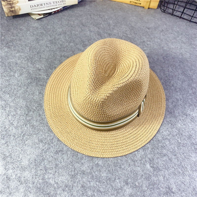 Girls' Korean Style Straw Sun Hats – Breathable Baby Summer Beach Hats