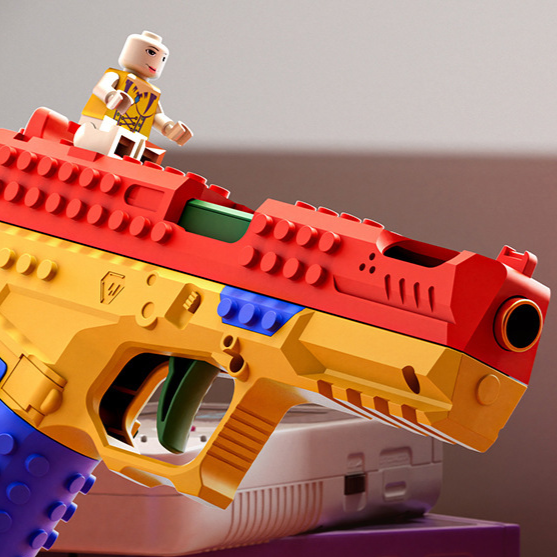 Building blocks children's toy gun